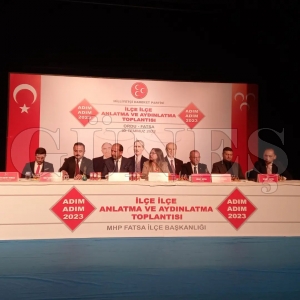Adm adm 2023, le le anlatma ve aydnlatma toplantlarnn Ordu ili etabna Fatsa tekilatndan muhteem final