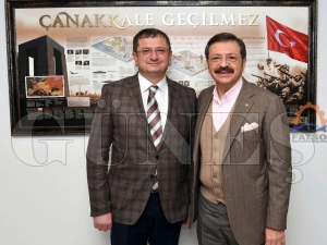 Başkan Karataş M. Rifat Hisarcıklıoğlu ile görüştü