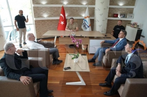 Zafer Partisi Genel Ba�kan� �mit �zda�'dan FATSO'ya ziyaret