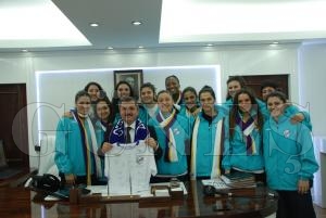 Orduspor Bayan Basketbol Takmndan Bakan Anlayana ziyaret