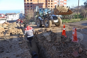Fatsa�ya 40 bin metre ya�mur suyu hatt�