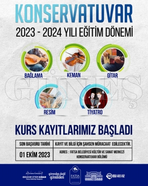 Fatsa Belediyesi konservatuvar eitimleriM5; balyor