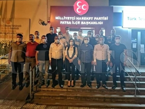 MHP l Bakan Naci anltrk   Fatsa le bakanln ziyaret etti