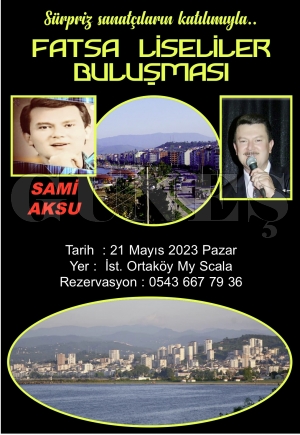 Fatsalı liseliler İstanbul’da buluşuyor Fatsalı liseliler İstanbul’da buluşuyor