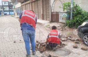 Fatsa Belediyesi, ehrin her noktasnda almalarna devam ediyor