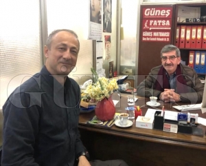 Gazeteci İbrahim Gündüz gazetemizi ziyaret etti Gazeteci İbrahim Gündüz gazetemizi ziyaret etti