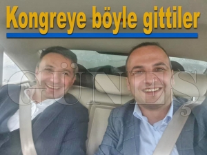 Kongreye böyle gittiler Kongreye böyle gittiler