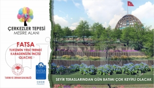 Başkan Etem Kibar Çerkezler Tepesi projesi,  Fatsa turizmine  can suyu olacak