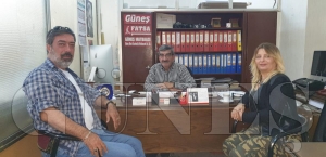Teyfik Şahinel gazetemizi ziyaret etti Teyfik Şahinel gazetemizi ziyaret etti