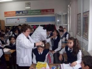 FATSA'DA K TM OKULLARDA SALIK TARAMASI YAPILDI