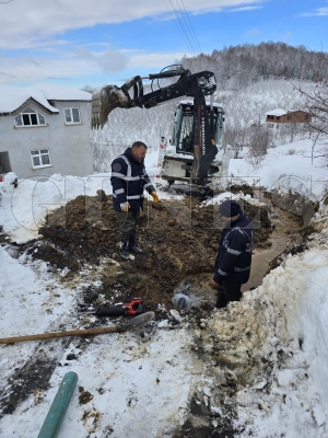 Kar alt�nda kesintisiz su mesaisi: OSK� 400 personelle sahada