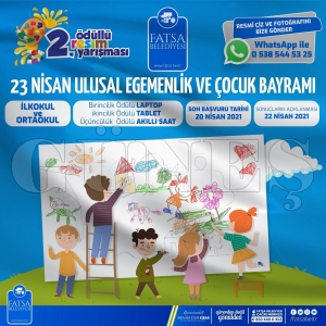 23 Nisan ödüllü ikinci resim yarışması düzenleniyor 23 Nisan ödüllü ikinci resim yarışması düzenleniyor