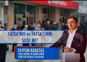 Fatsa Ticaret ve Sanayi odası başkanı Tayfun Karataş'dan açıklama Fatsa Ticaret ve Sanayi odası başkanı Tayfun Karataş'dan açıklama