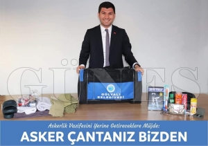 Askerlik Vazifesini Yerine Getireceklere Müjde: Asker çantası Gülyalı belediyesi’nden Askerlik Vazifesini Yerine Getireceklere Müjde: Asker çantası Gülyalı belediyesi’nden