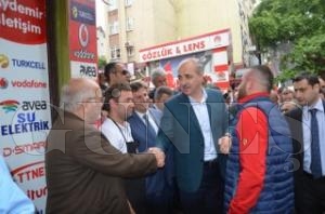 NUMAN KURTULMU, FATSA'DA ESNAFI ZYARET ETT