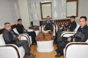 TCG KARADENZ EREL P-214 KOMUTANLARINDAN BELEDYE'YE NEZAKET ZYARET