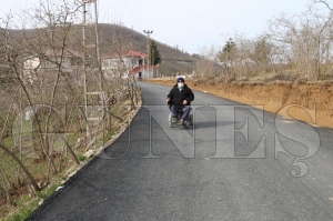 Engelli vatandan yol sevinci