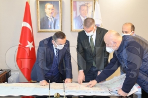 Rektr Akdoan, Ordu evre Yolu kmal Gzergah zerine Karayollar Blge Mdrl ile Toplant Yapt