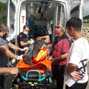 Baraja den vatanda Ordu itfaiyesi kurtard