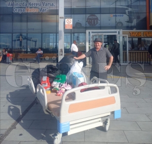 Bağışlanan hasta yatağını Fatsa’ya getirdi Bağışlanan hasta yatağını Fatsa’ya getirdi