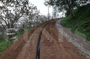 Glyalda imesuyu hatt sil batan yenileniyor