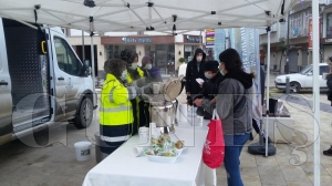 Gne Bykehirin scak orba ikramyla  balyorlar
