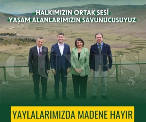 CHP’li belediye başkanlarından ortak açıklama... Yaylalarımızda madene hayır! CHP’li belediye başkanlarından ortak açıklama... Yaylalarımızda madene hayır!