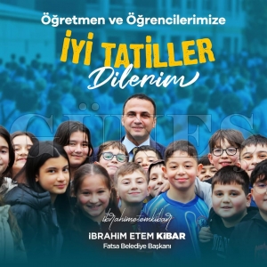 Ba�kan Kibar'dan ��rencilere yar�y�l tatili mesaj�