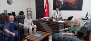 Gazete sahiplerinden Başsavcı Mehmet Fatih Kale'ye ziyaret Gazete sahiplerinden Başsavcı Mehmet Fatih Kale'ye ziyaret
