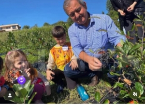 mer Hseyin aatay Anaokulu rencilerinden Aronya tarlas ziyareti