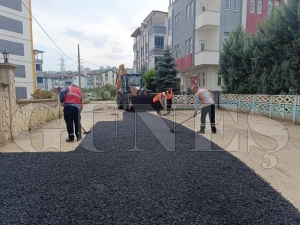 Fatsada asfalt tamir ve yol bakm almalar aralksz sryor