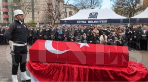 Fatsa emniyeti polis memuru Tuncay Ebrin�i son yolculu�una u�urlad�