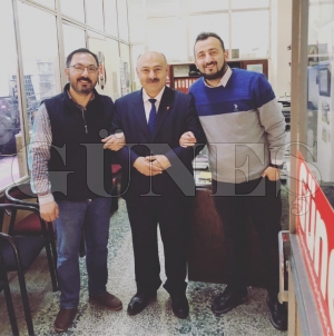 Başkan Geçtan’dan gazetemize ziyaret Başkan Geçtan’dan gazetemize ziyaret