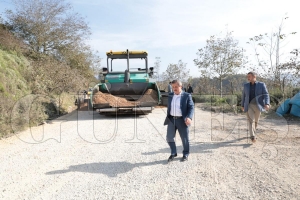 Aslancaminin scak asfalt tamamlanyor