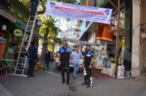 TDP VATANDALARA PANKARTLI UYARI