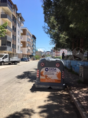 Fatsa Belediyesi yeni tip yer üstü çöp konteyner sistemini hayata geçirdi Fatsa Belediyesi yeni tip yer üstü çöp konteyner sistemini hayata geçirdi