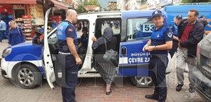 Bykehir zabtasndan 26 dilenciye mdahale