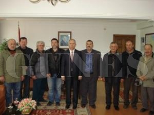 Fatsa Su rnleri Kooperatifi Ynetiminden Kaymakam Yurdaer'e Ziyaret