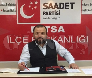 SAADET PARTİSİ İLÇE BAŞKANI FATSA'NIN MENFAATİ İÇİN HERKEZİ MÜCADELEYE DAVET ETTİ SAADET PARTİSİ İLÇE BAŞKANI FATSA'NIN MENFAATİ İÇİN HERKEZİ MÜCADELEYE DAVET ETTİ