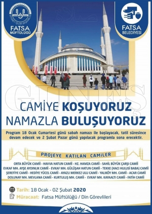 CAMİYE KOŞUYORUZ NAMAZLA BULUŞUYORUZ PROGRAMI TERTİP EDİLDİ CAMİYE KOŞUYORUZ NAMAZLA BULUŞUYORUZ PROGRAMI TERTİP EDİLDİ
