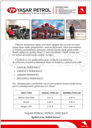 FATSA YAŞAR PETROL’DEN ÖRNEK DAVRANIŞ FATSA YAŞAR PETROL’DEN ÖRNEK DAVRANIŞ
