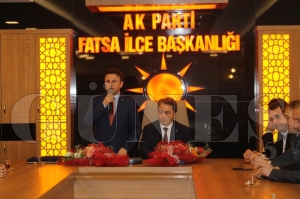 AK Parti Fatsa le Tekilatnda Devir Teslim Treni