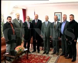 Bakan Mehmet zgen ve Ziraat Odas Ynetimi Kaymakam Ziyaret Etti