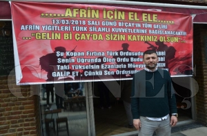 Fatsalı çaycı bir günlük hasılatını Afrin'e bağışladı Fatsalı çaycı bir günlük hasılatını Afrin'e bağışladı