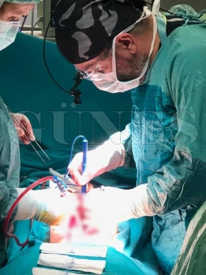 Fatsa Devlet Hastanesinde omurga erilii ameliyat