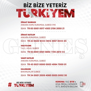 Vali Yavuz, “Biz Bize Yeteriz Türkiyem” İsimli Milli Dayanışma Kampanyasına Destek İstedi Vali Yavuz, “Biz Bize Yeteriz Türkiyem” İsimli Milli Dayanışma Kampanyasına Destek İstedi