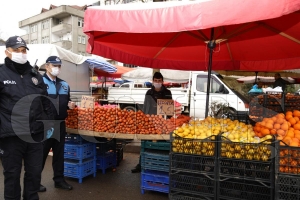 Zab�ta ve polis ekiplerinden ortak denetim