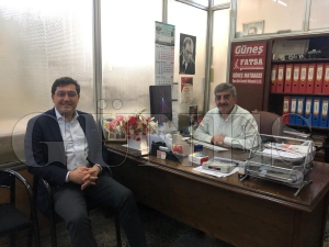 Murat Hazinedar gazetemizi ziyaret etti Murat Hazinedar gazetemizi ziyaret etti