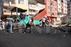 Sevgi caddesinde 1.etap asfalt almalar tamamland