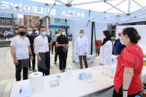 Fatsa aşı için kollarını sıvadı
